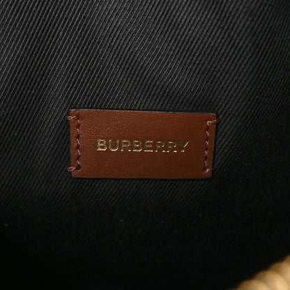 Burberry E-canvas Check Bowling Bag Dark Birch Brown 6 of 11