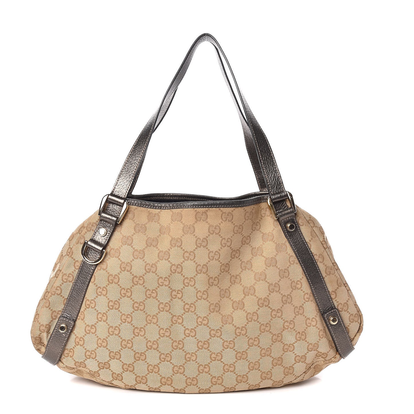 Monogram Medium Abbey Shoulder Bag Pewter