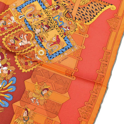 Hermes Silk Astres et Soleils Scarf 90 6 of 6
