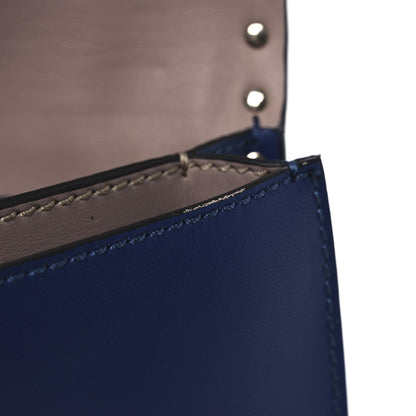 Valentino Garavani Nappa Rockstud Wristlet Clutch Blue 10 of 12