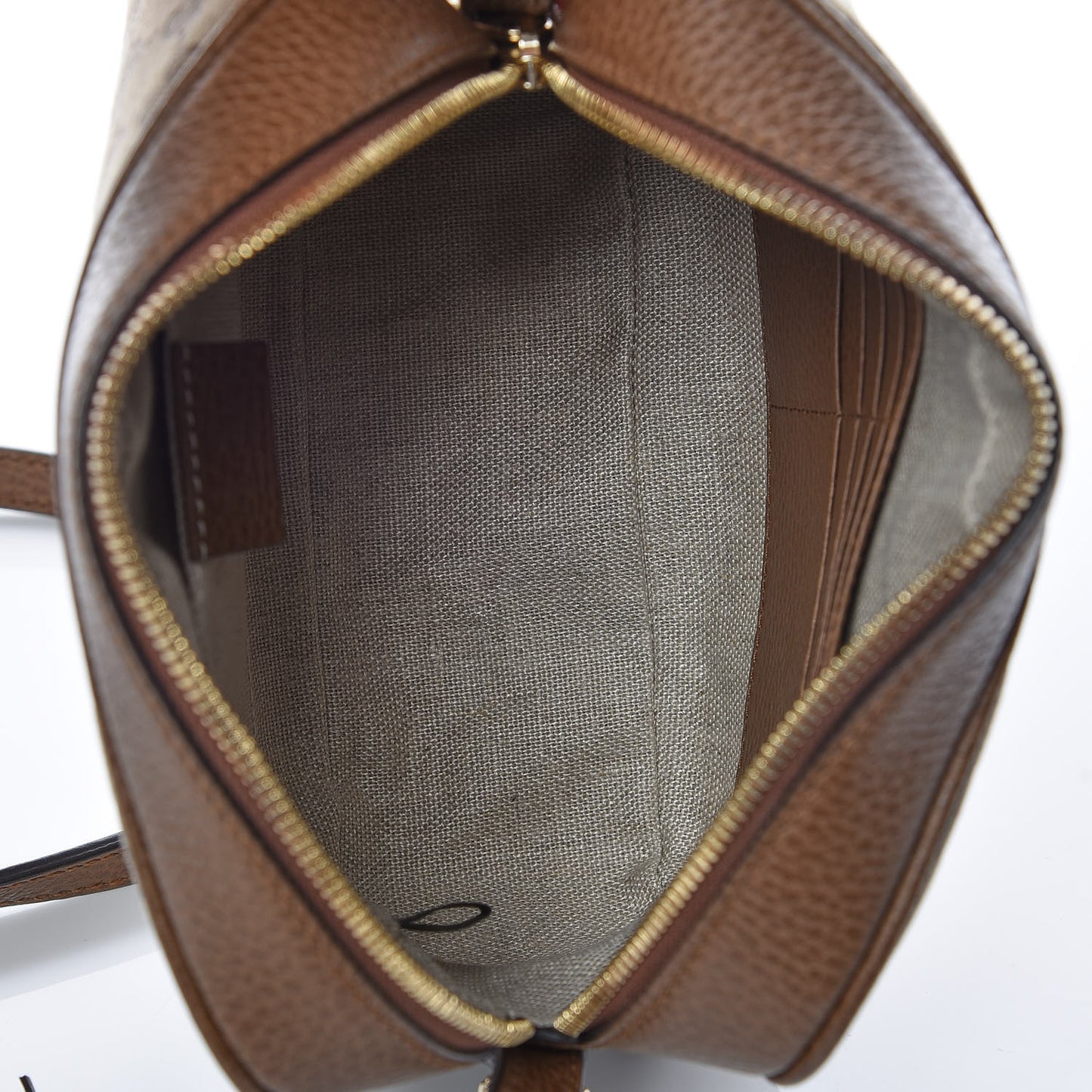 Monogram Mini Bree Messenger Bag Beige Tabacco