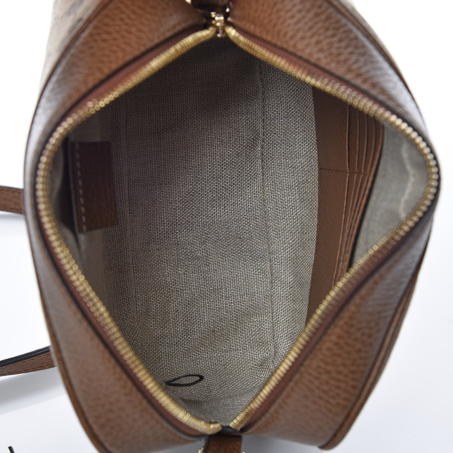 Gucci Monogram Mini Bree Messenger Bag Beige Tabacco 8 of 10