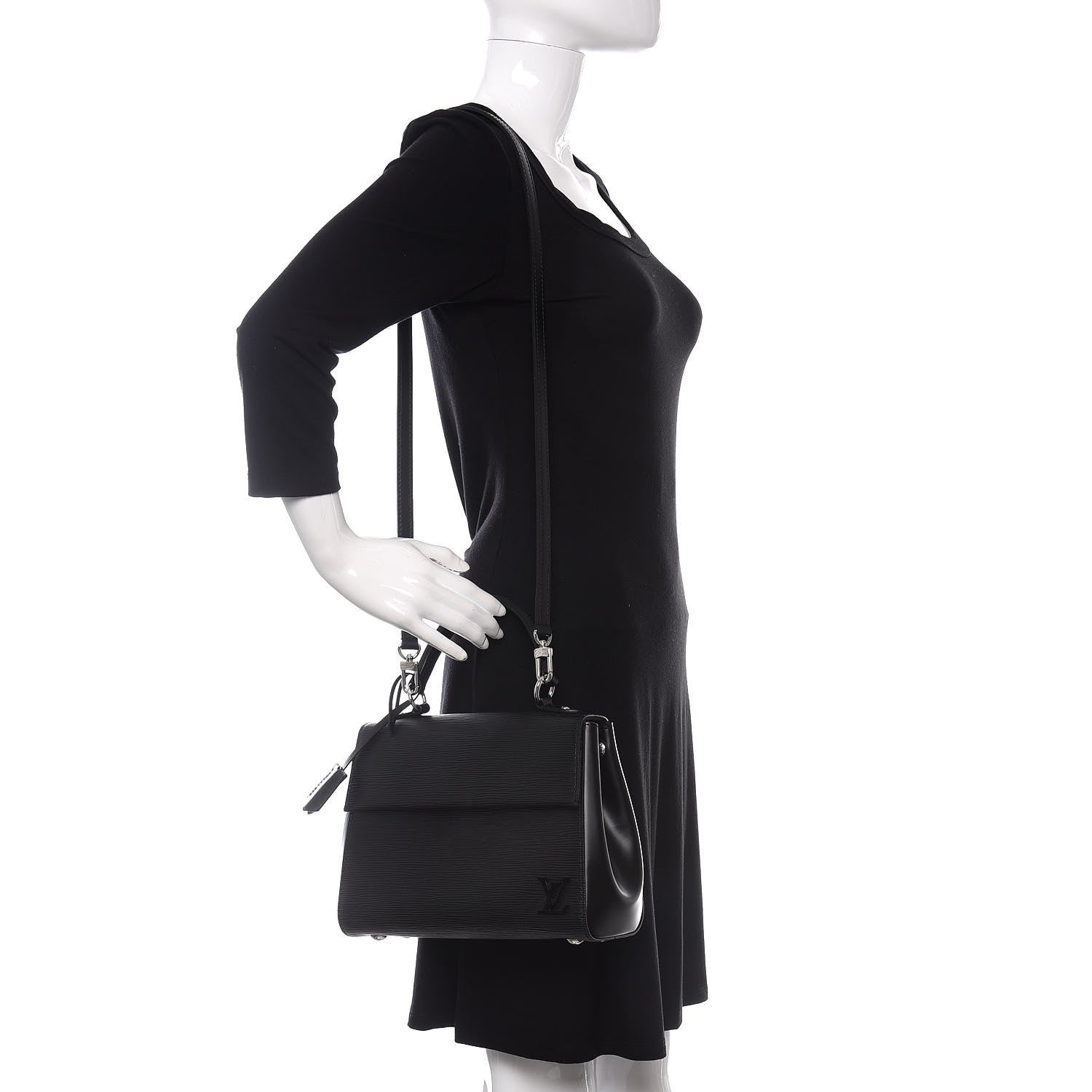 Louis Vuitton Epi Cluny BB Black 2 of 10