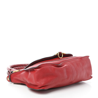 Chloe Calfskin Medium Marcie Satchel Peony Red 4 of 11