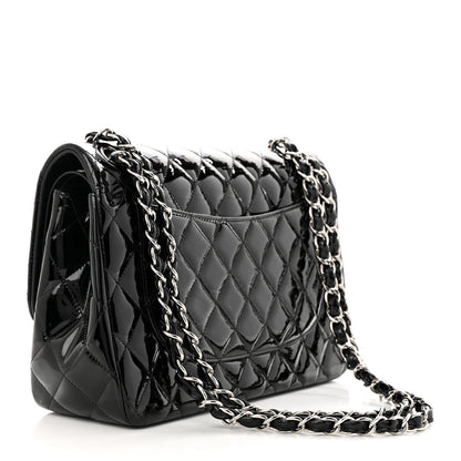 Chanel Patent Quilted Jumbo Double Flap Black 3 of 11