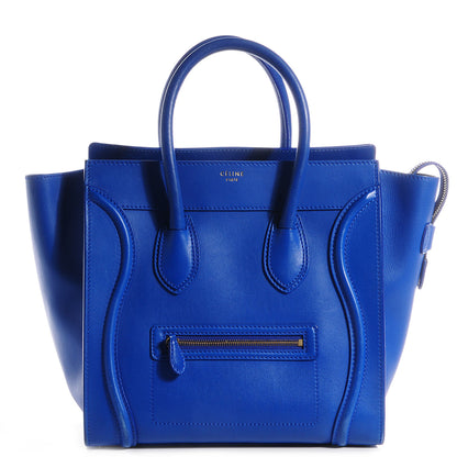 Celine Smooth Calfskin Mini Luggage Royal Blue 1 of 10