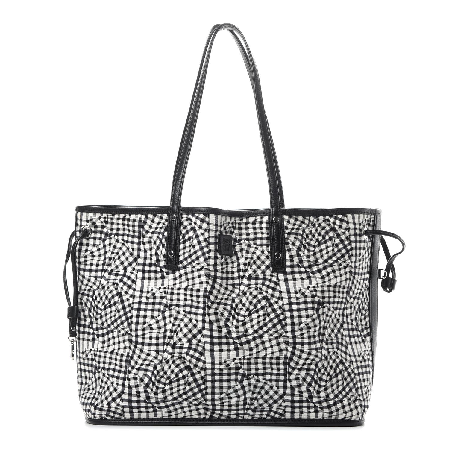 MCM Visetos Medium Project Reversible Shopper Tote Black 3 of 16