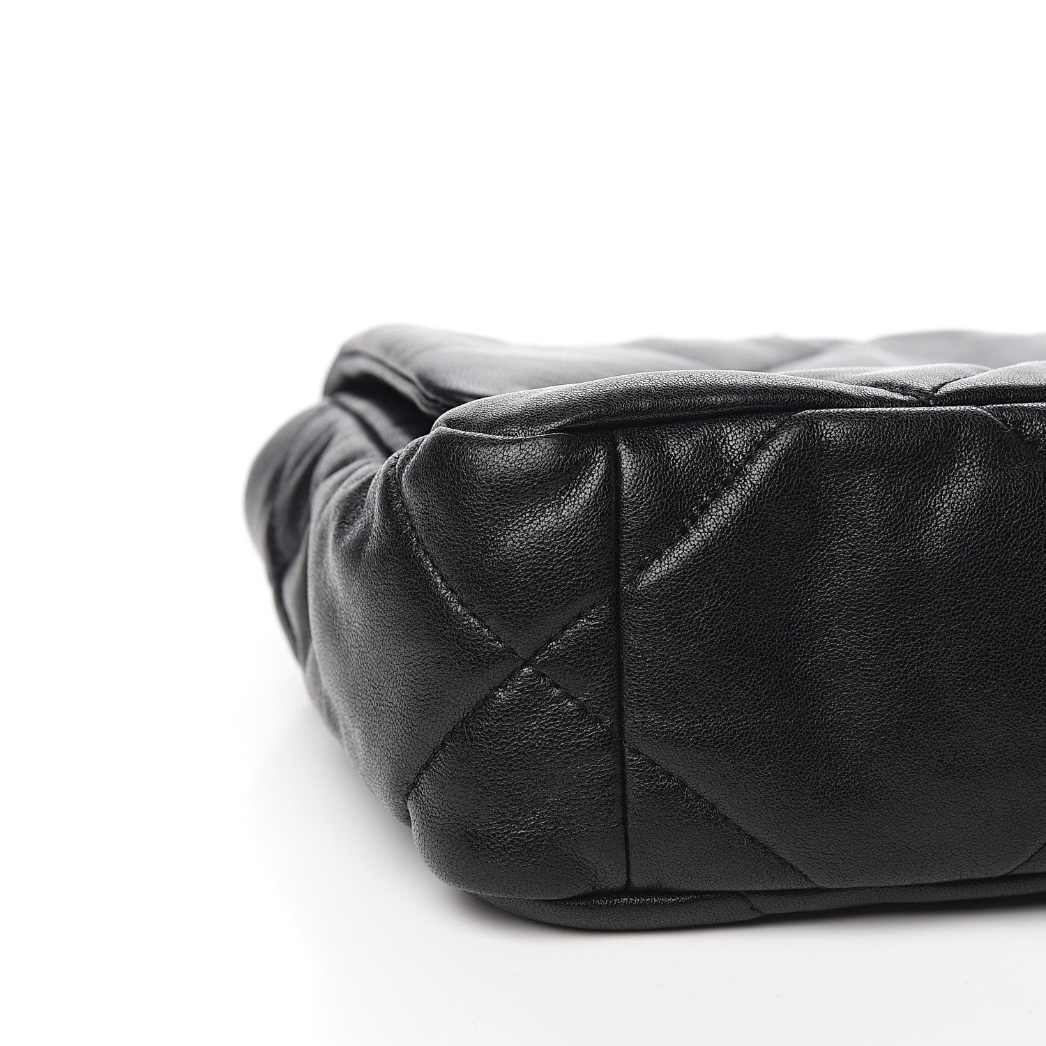 Chanel Goatskin Quilted Medium 19 Flap Black 7 of 10