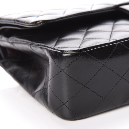 Chanel Lambskin Quilted Medium Double Flap Black 8 of 9