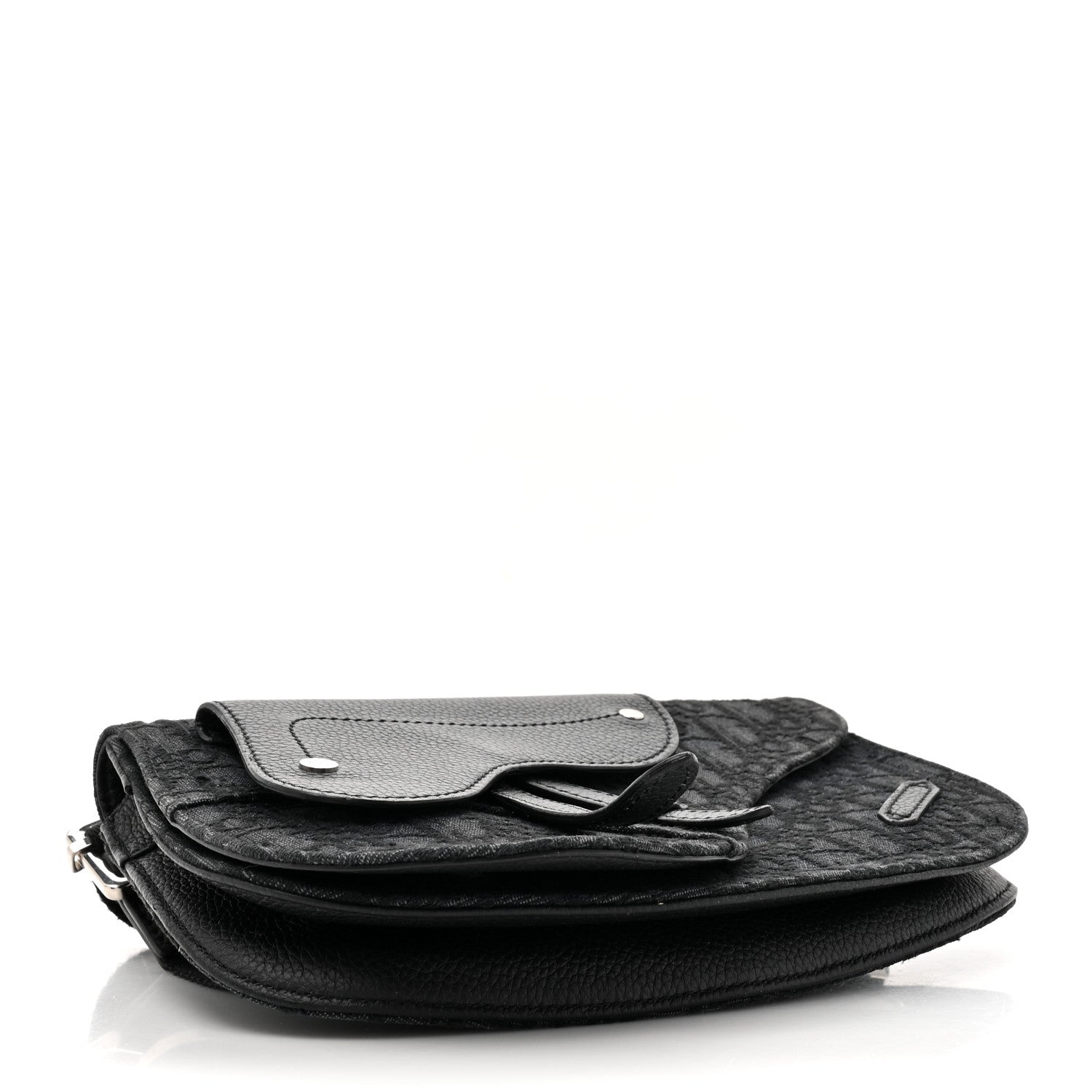 Christian Dior Oblique Saddle Messenger Pouch Black 4 of 16