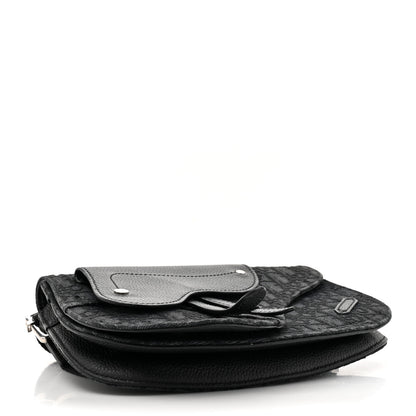 Christian Dior Oblique Saddle Messenger Pouch Black 4 of 16