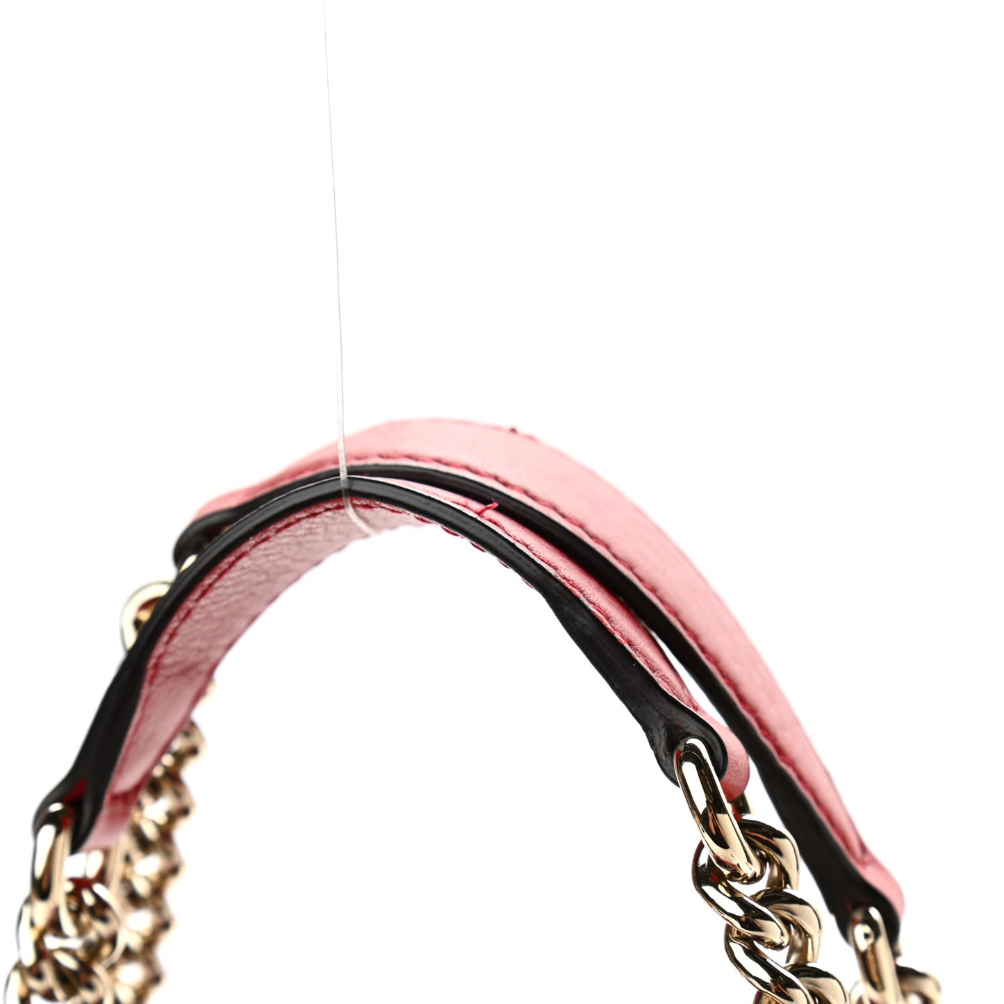 Pebbled Calfskin Medium Soho Chain Shoulder Bag Red
