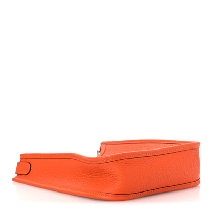 Hermes Taurillon Clemence Evelyne TPM Orange 4 of 12