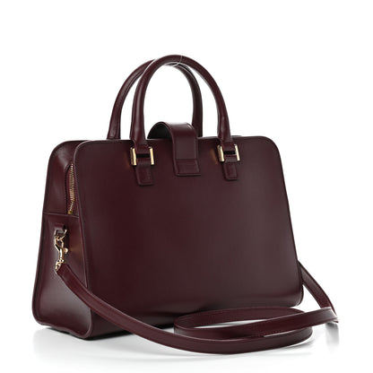 Saint Laurent Smooth Calfskin Small Monogram Cabas Rouge Legion 3 of 9