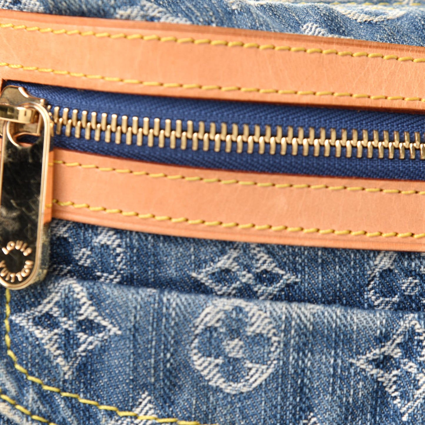 Monogram Denim Baggy PM Blue