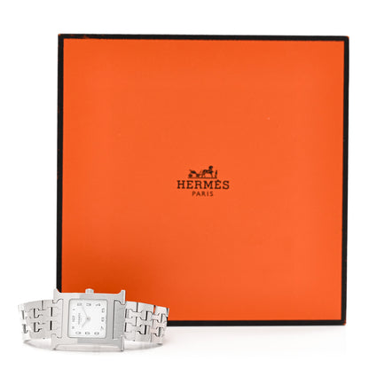 Hermes Stainless Steel 21mm Heure H Hour Quartz Watch 5 of 5