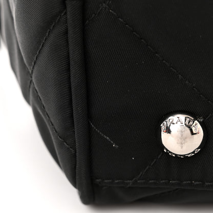 Prada Nylon Tessuto Impuntu Quilted Shoulder Bag Black 11 of 11
