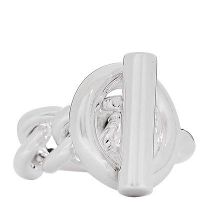 Hermes Sterling Silver GM Croisette Ring 52 6 1 of 5