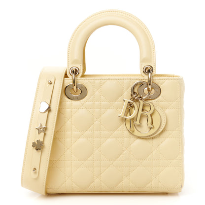Christian Dior Lambskin Cannage Small My ABCDior Lady Dior Soft Yellow 1 of 11