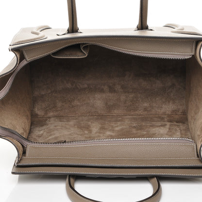 Celine Drummed Calfskin Mini Luggage Souris 5 of 7