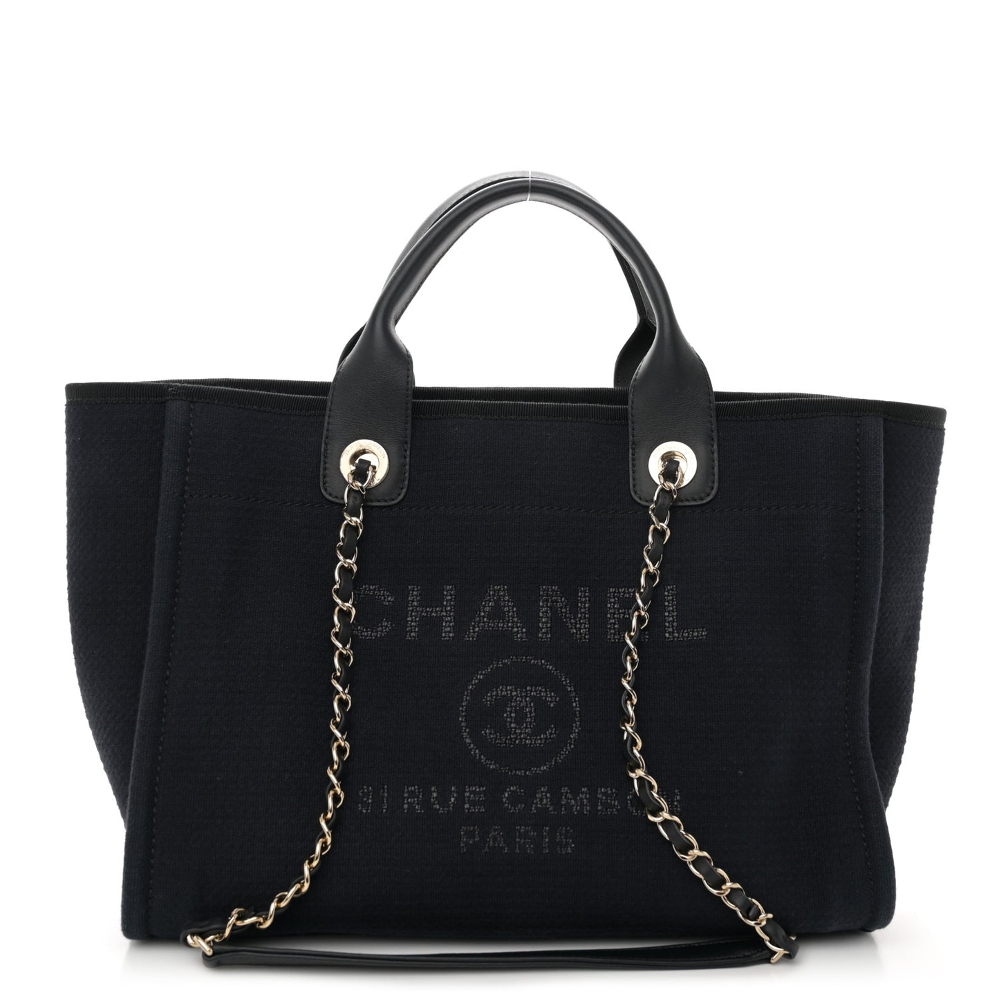 Mixed Fibers Small Deauville Tote Black
