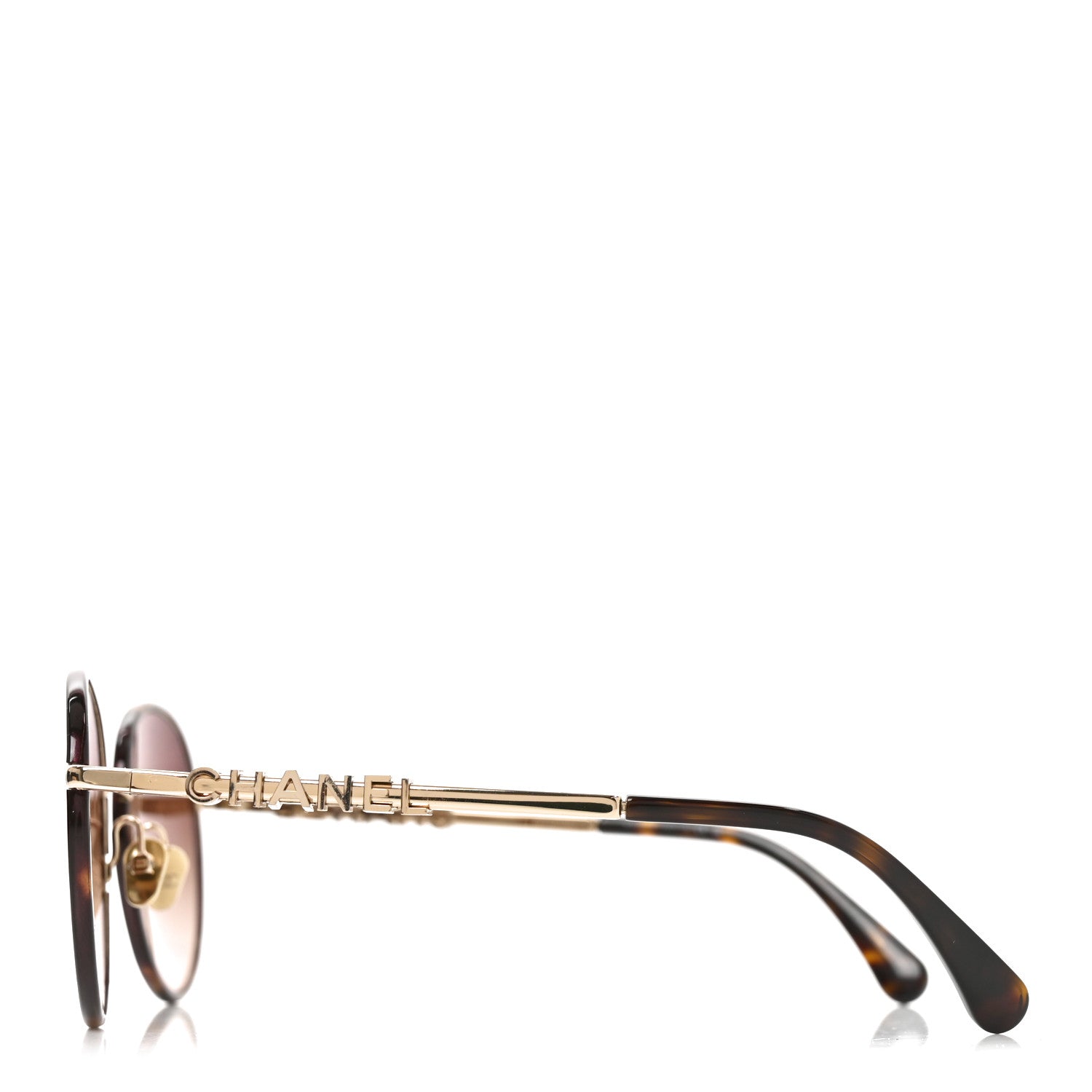 Chanel Chain Pantos Sunglasses 4242 Gold Brown 3 of 7
