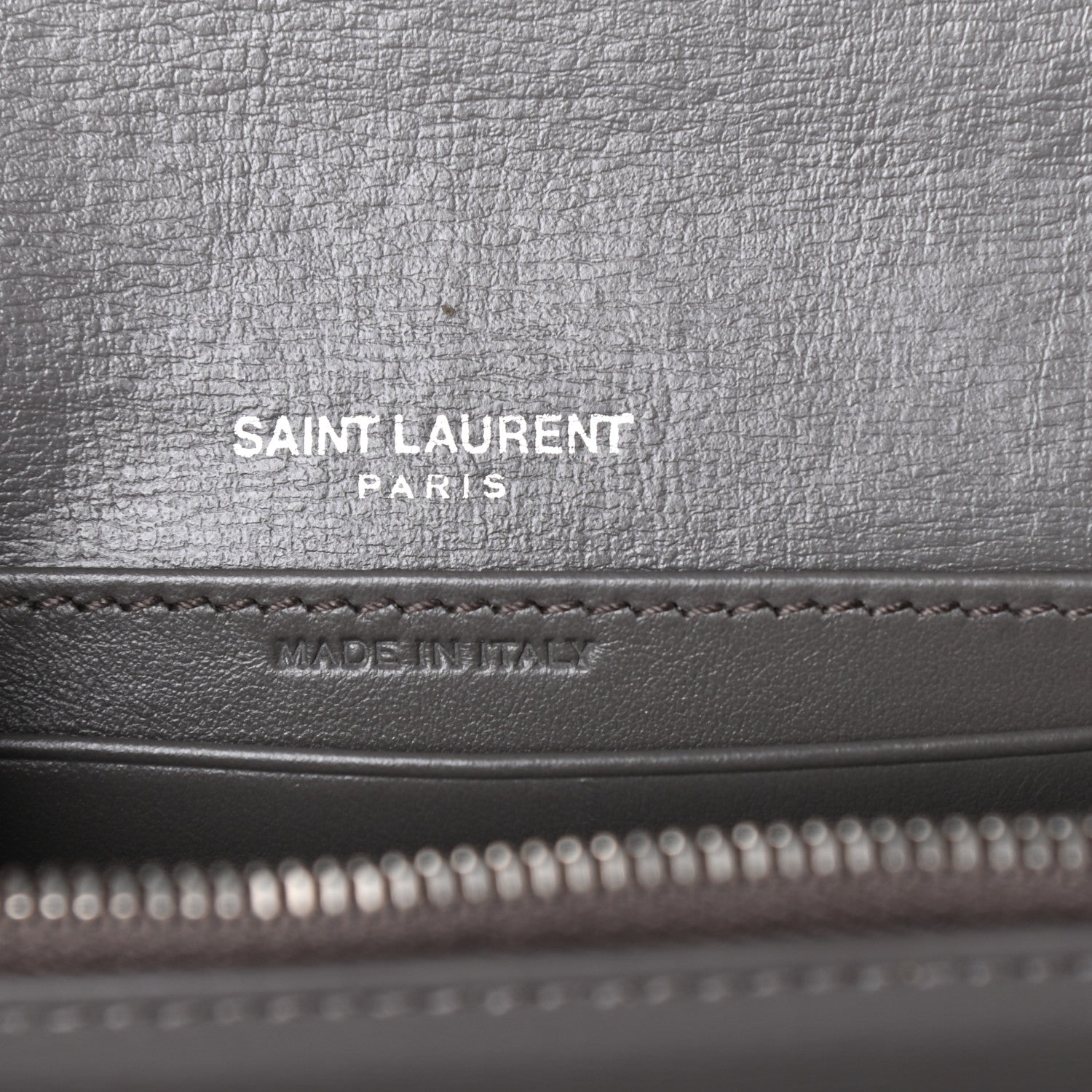 Saint Laurent Calfskin Monogram Sunset Chain Wallet Earth 6 of 9