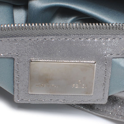 Fendi Metallic Lurex Crystal Baguette Silver 6 of 7