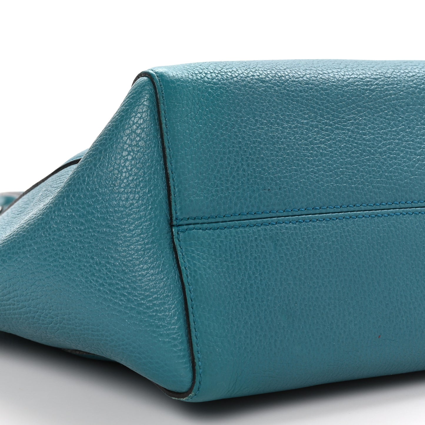 Dollar Calfskin Small Swing Tote Deep Cobalt
