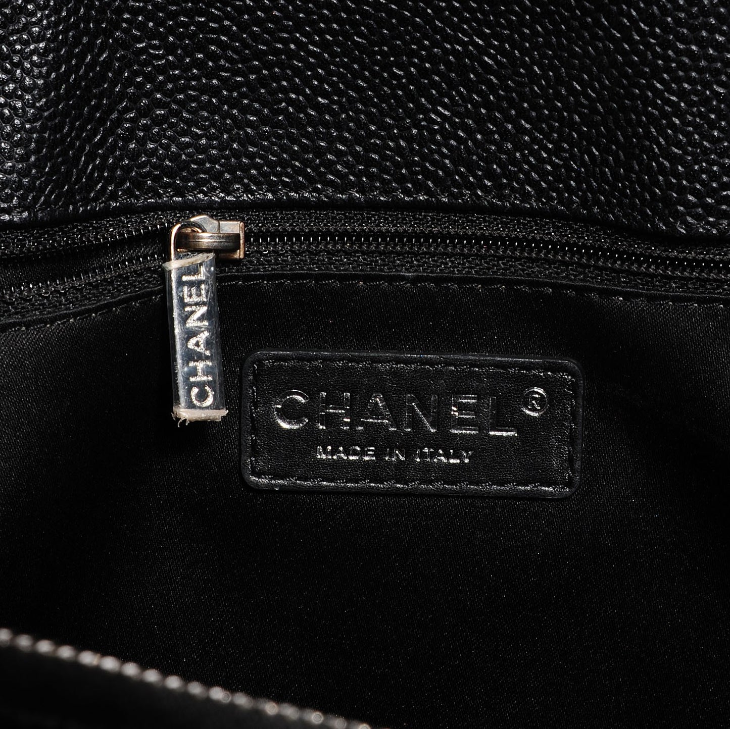 Caviar Quilted Grand Shopping Tote GST Black