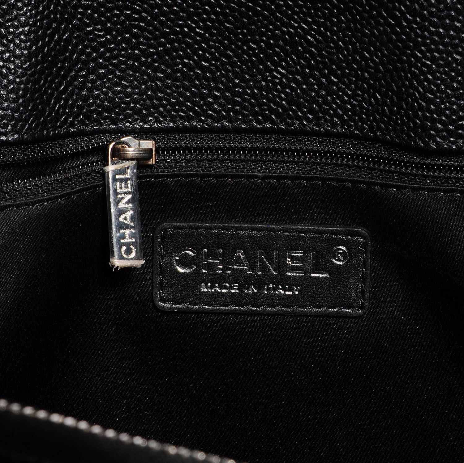 Chanel Caviar Quilted Grand Shopping Tote GST Black 7 of 8