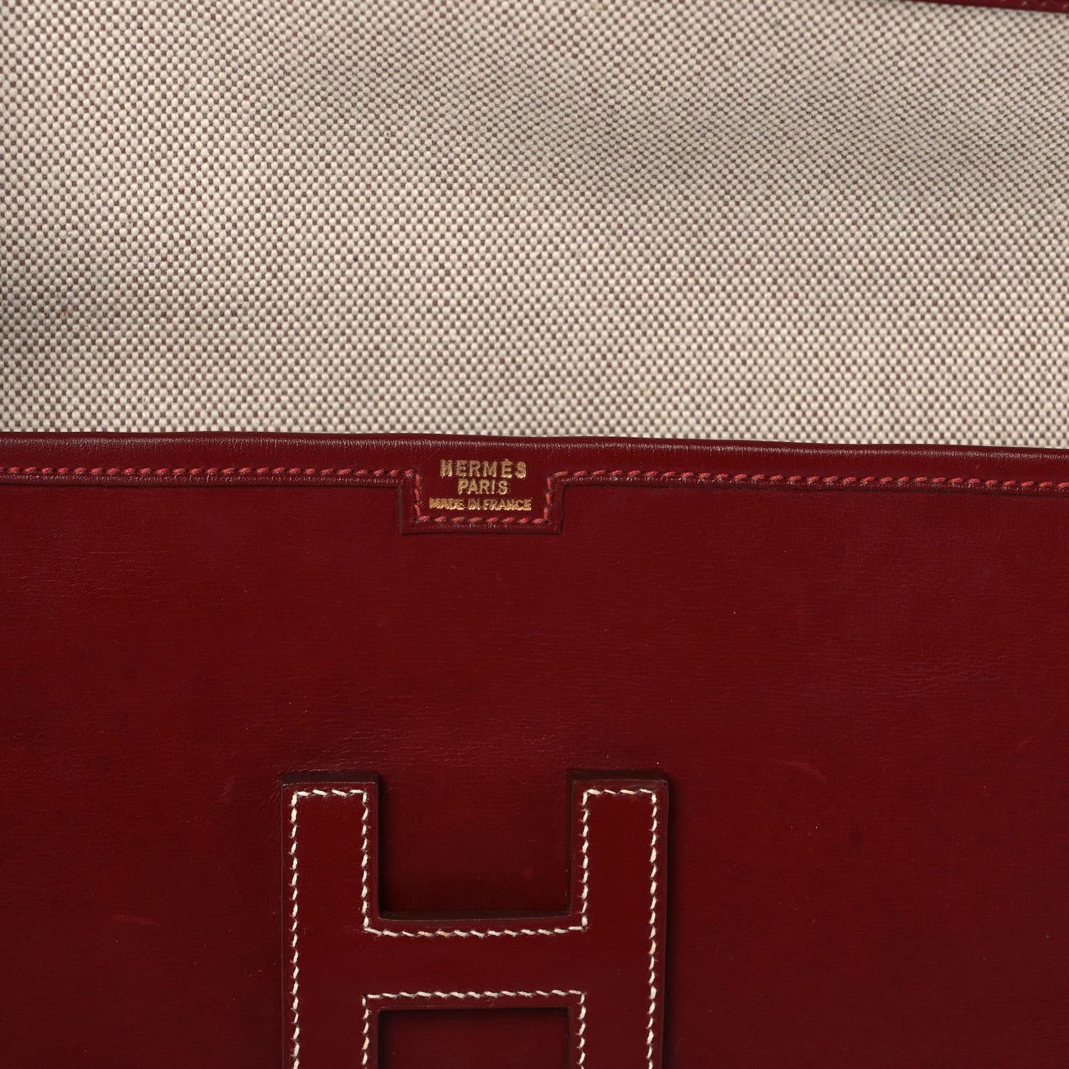 Hermes Box Jige PM Clutch Rouge H 6 of 14
