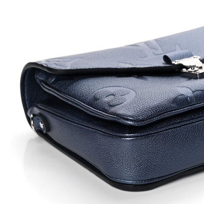 Louis Vuitton Metallic Empreinte Monogram Giant Pochette Metis Navy Nacre 7 of 9