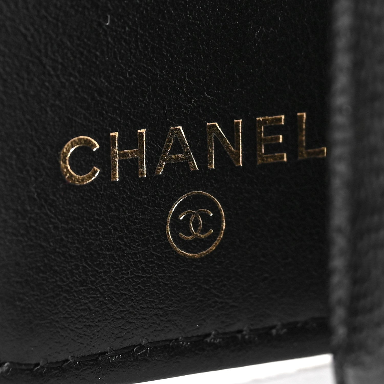Chanel Caviar Embossed Camellia 4 Key Holder Case Black 6 of 7