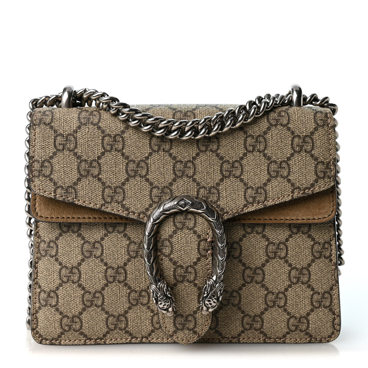 GG Supreme Monogram Mini Dionysus Shoulder Bag Taupe