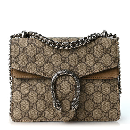 Gucci GG Supreme Monogram Mini Dionysus Shoulder Bag Taupe 1 of 10