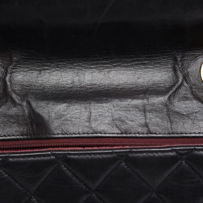 Chanel Lambskin Quilted Jumbo Single Flap Black 11 of 14