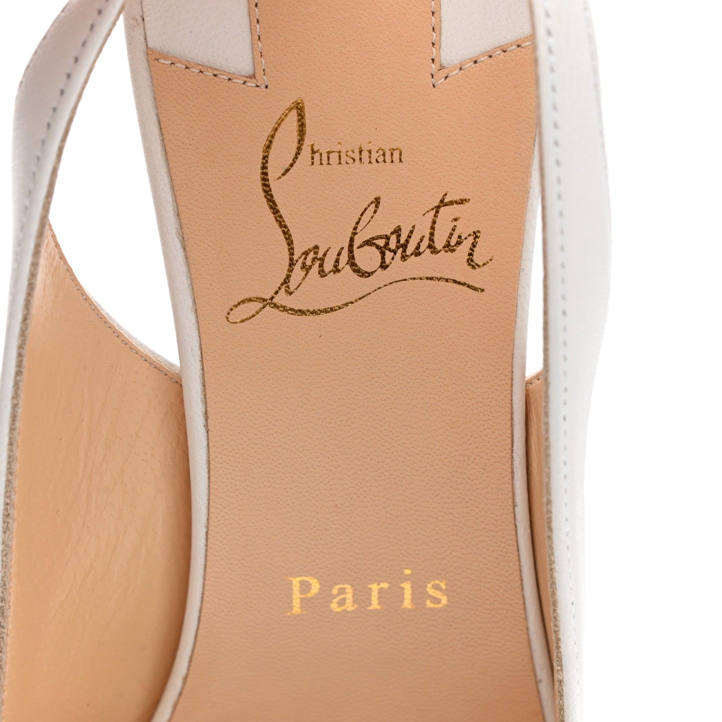 Nappa Clare Sling 80 Pumps 39.5 White
