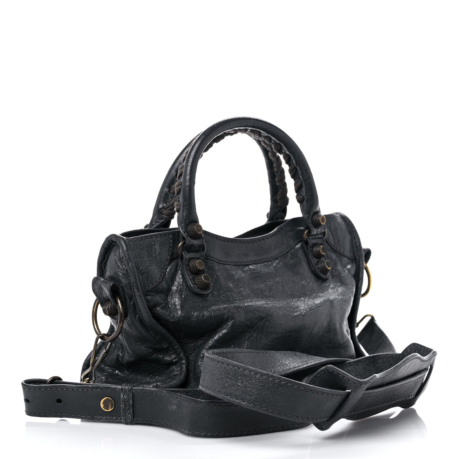 Balenciaga Agneau Giant 12 Gunmetal Hardware Mini City Gris Fossile 3 of 22