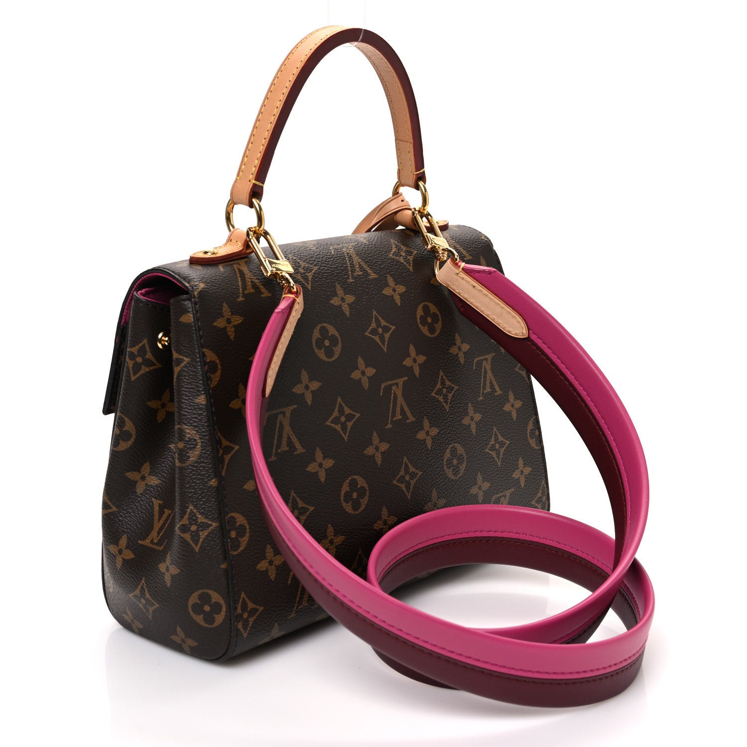 Louis Vuitton Monogram Cluny BB Bordeaux Fuchsia 3 of 11
