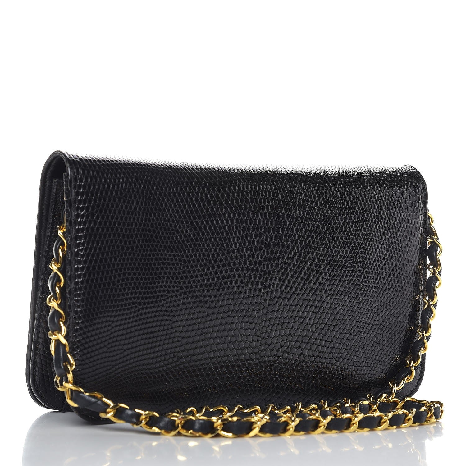 Chanel Lizard Small Single Flap Black 5 of 12