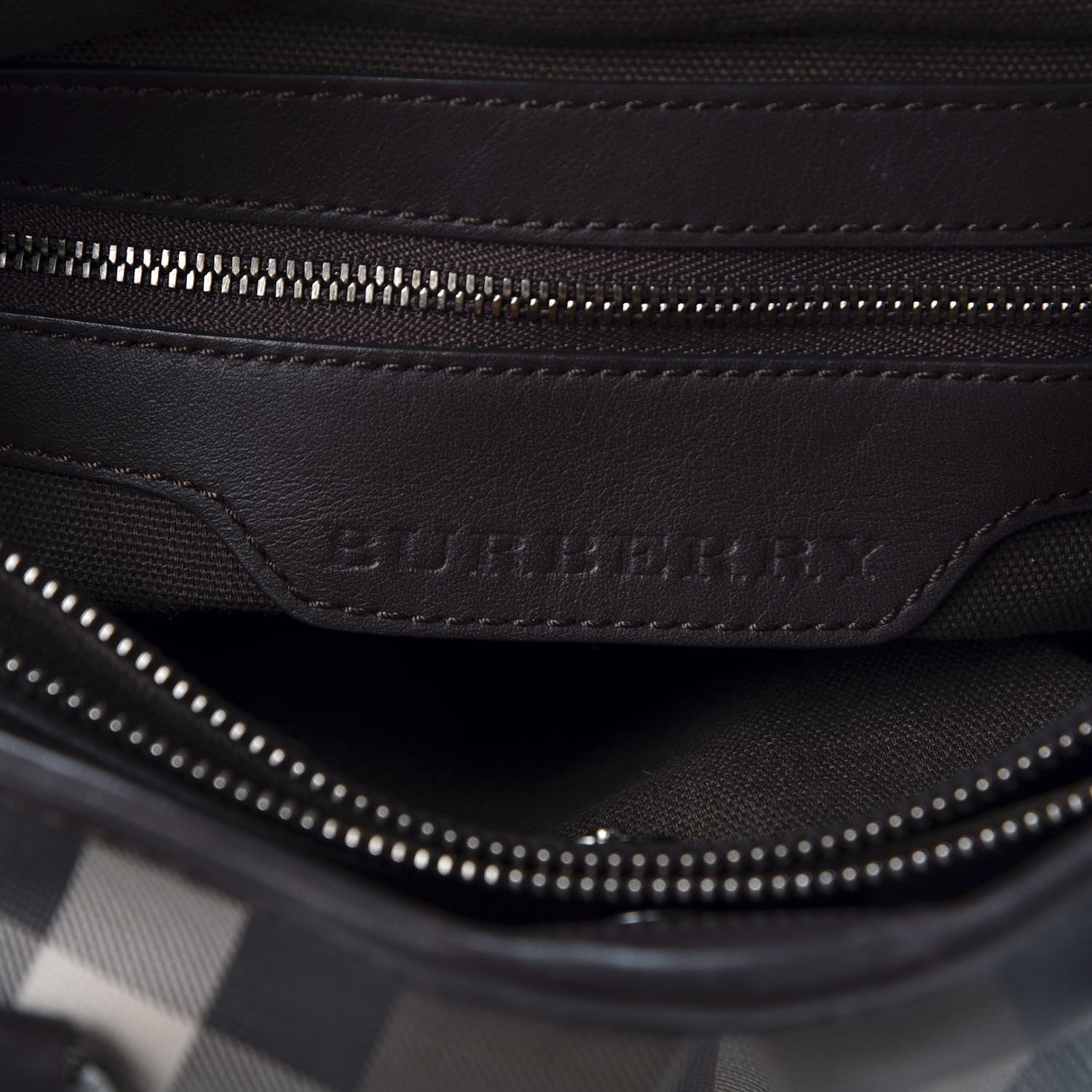 Burberry Smoked Check Small Northfield Tote Black 7 of 10