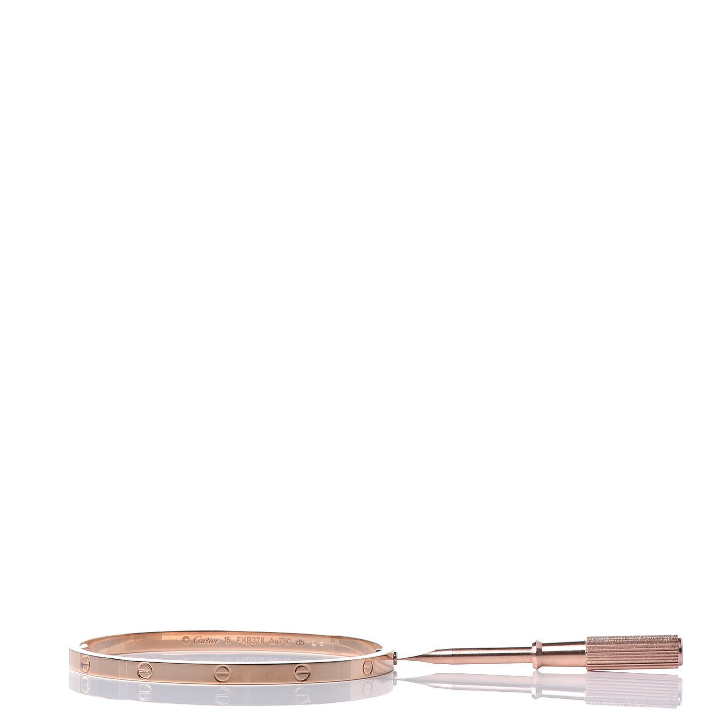 18K Pink Gold Small LOVE Bracelet 16