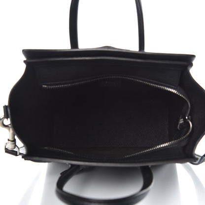 Celine Drummed Calfskin Nano Luggage Black 5 of 9