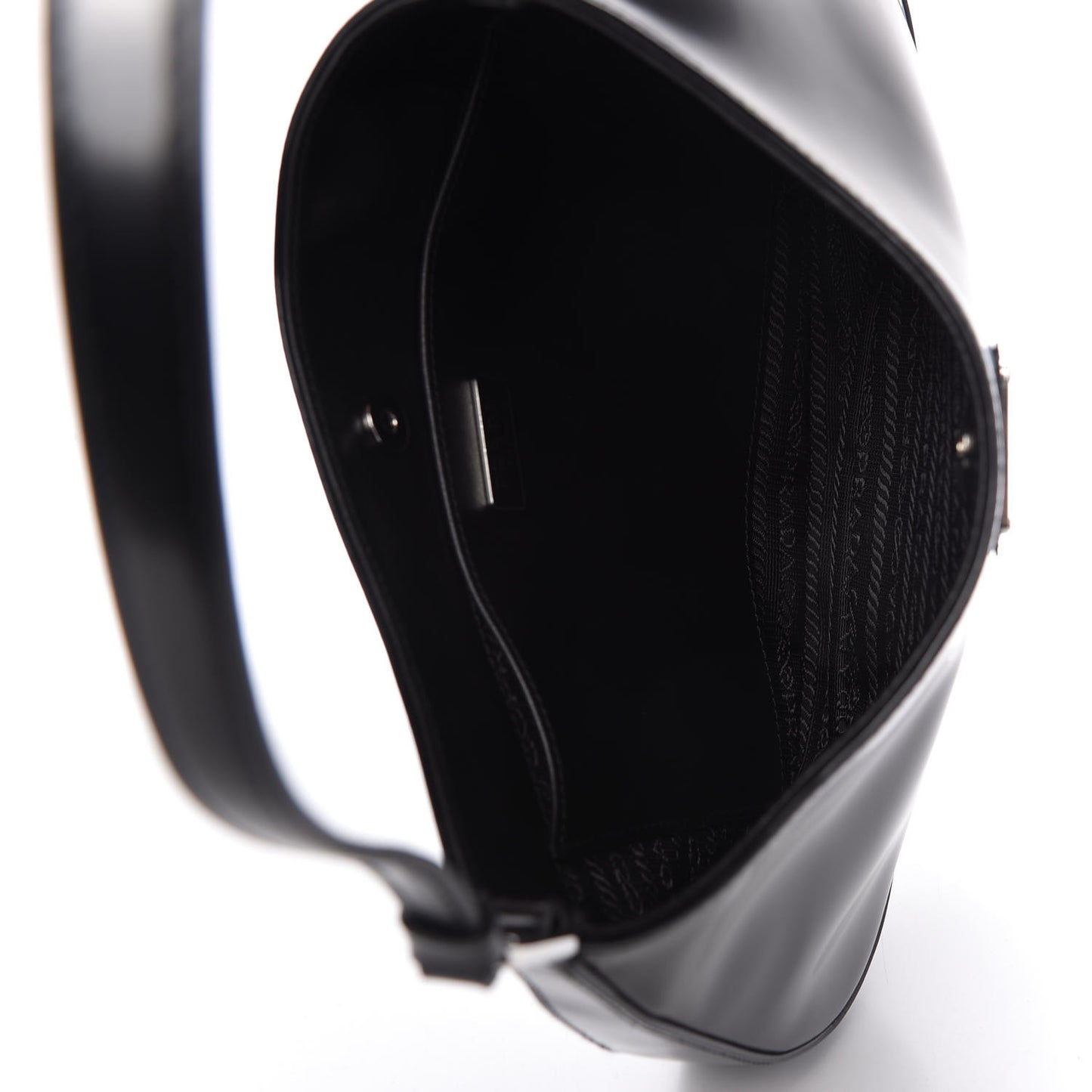 Spazzolato Cleo Shoulder Bag Black