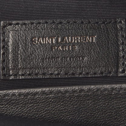 Saint Laurent Crinkled Calfskin Matelasse Monogram Medium Niki Chain Satchel Black 8 of 9