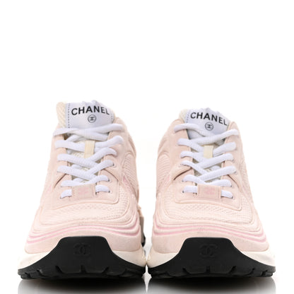 Chanel Fabric CC Womens Sneakers 36.5 Light Pink 3 of 10