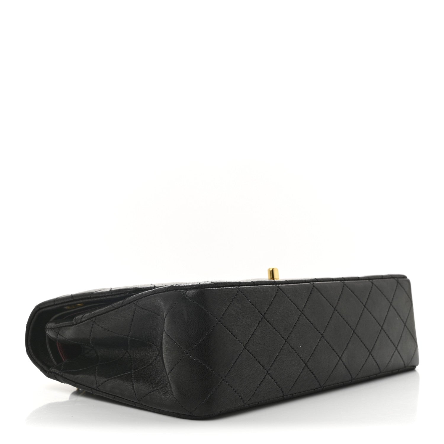 Chanel Lambskin Quilted Medium Double Flap Black 4 of 14