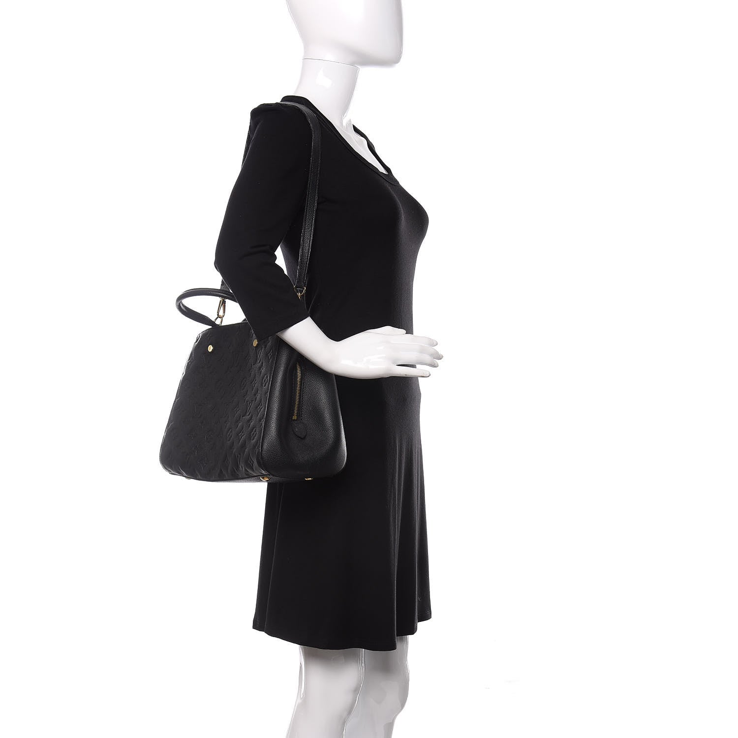 Louis Vuitton Empreinte Montaigne MM Black 2 of 14