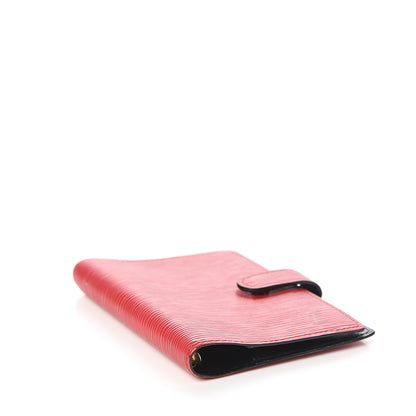 Louis Vuitton Epi Small Ring Agenda Cover Castillan Red 3 of 8